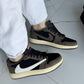 Travis Scott X Air Jordan 1 Low Sneaker Mocha