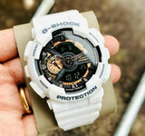 G Shock white copper