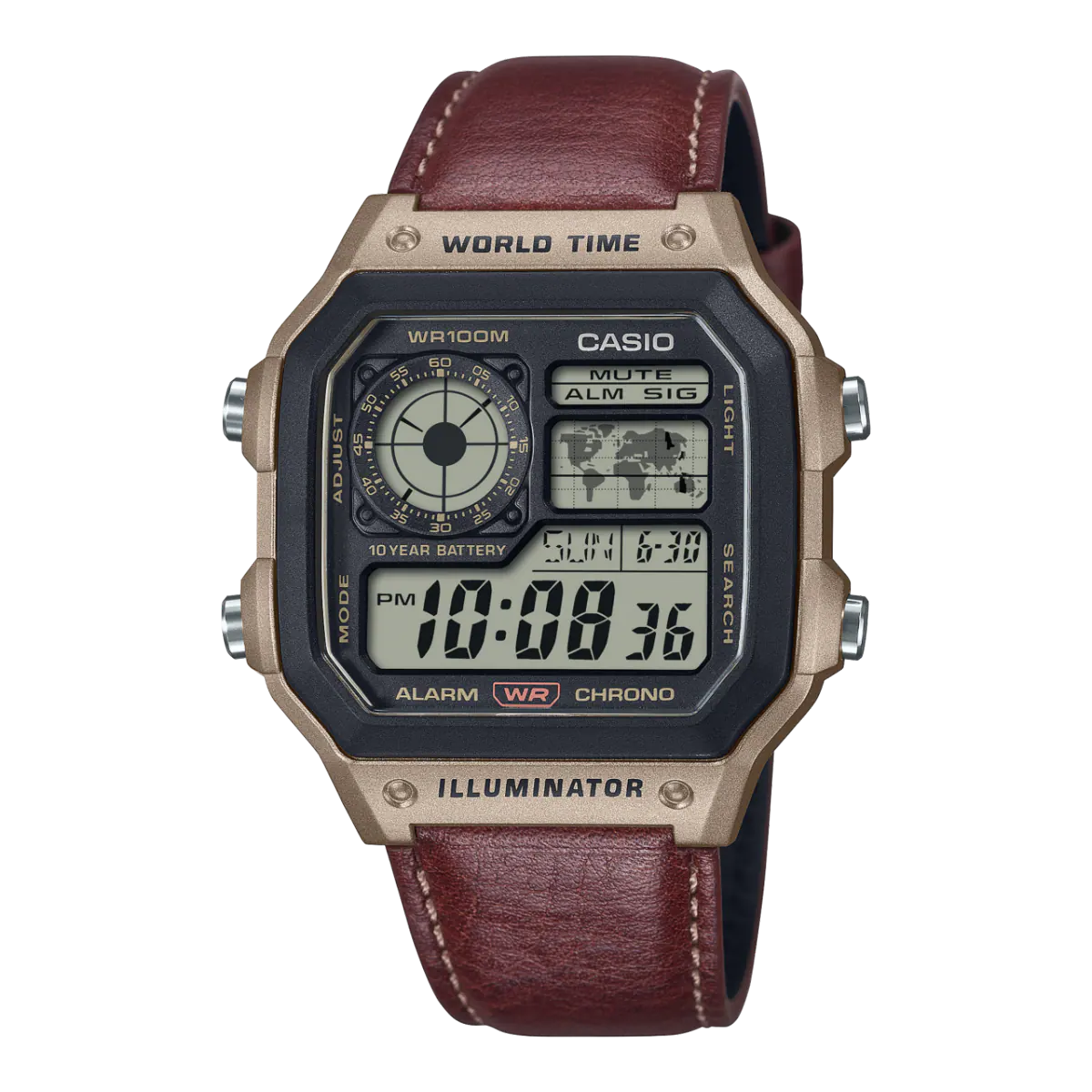Casio AE-1200 Illuminator (Brown)
